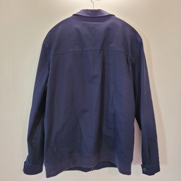 Saint-James Cotton Classic Navy Blue Chore Coat - Size L - Picture 2 of 8